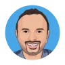 Cartoon portrait of Hasham, the developer